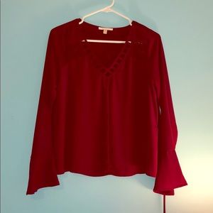 Maroon Blouse from Skies are Blue